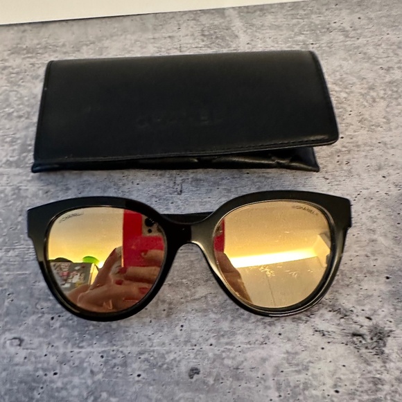 Acetate CC Butterfly Sunglasses 5414 Black - Picture 1 of 8